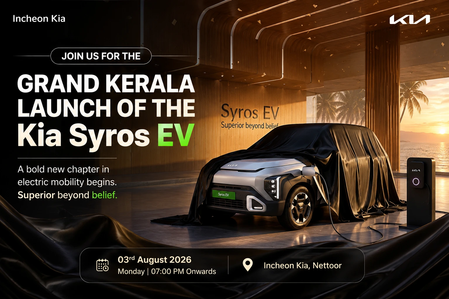 Kia Syros EV launch at Incheon Kia Nettoor